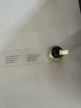 135kcbj Ibm Selectric Iii Part Element Prestige Elite 12 P # Used Very Rare 135kcbj Ibm Selectric Iii Part Element Prestige Elite 12 P # Used Very Rare