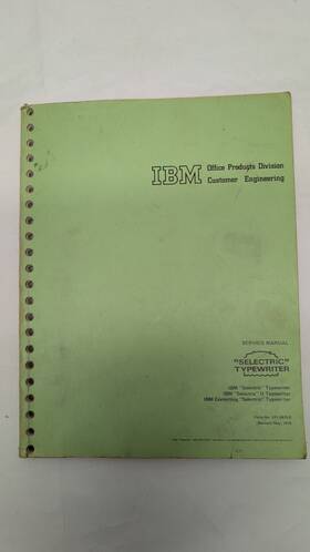 241-5615-2 Ibm Selectric Typewriter Service Manual Genuine #