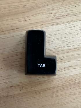 1171959 Ibm Selectric Ii Part # Tab Key Top Charcol Gray New Genuine