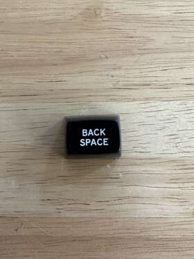 1171981 Ibm Selectric Ii Part # Back Space Key Top Charcol Gray New Genuine