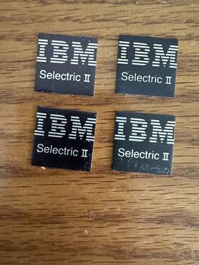 Ibm Selectric Ii 1204607 Part Top Logo New Genuine #