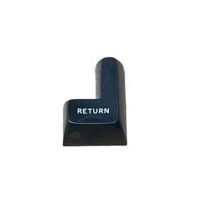 1204614 Ibm Selectric Ii Part # Carrier Return Key Top Charcoal Gray Genuine