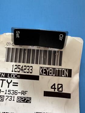 1254233 Ibm Selectric Ii Iii Part Tab Set/clear Key Top Black New Genuine #
