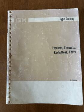 S241-5687-6 Ibm Selectric Used Type Cataloge # Oem Very Hard To Find