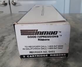 6451 Inmac Good Impressions Ribbons Ribbon Cartridge Box Of 2 New Old Stock