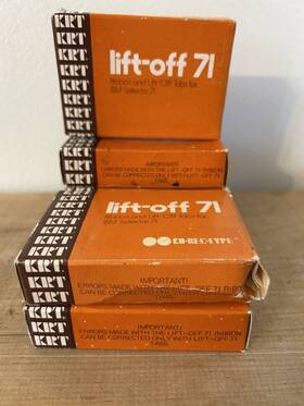 Lot-r-71 Ko-rec-type Vintage Ribbon And Lift-off Tabs Ibm Selectric 71