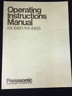 Kx-e601-kx-e603 Panasonic Vintage Electronic Typewriter Users Manual