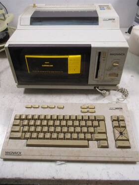 Ph7725 Magnavox Vintage Videowriter 350 Be01 With Keyboard 8730