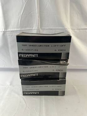 6-1017-01 Megaprint Vintage Ibm Wheelwriter Lift-off Tape 6-each Box Pack Of 3