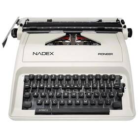 Nxte-1632 Nadex Coins Pioneer Manual Typewriter With Durable Travel Case Ivory