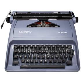 Nadex Pioneer 840140304619 Manual Typewriter Gray Portable Black/red Ribbon Vintage Style Nadex Pioneer 840140304619 Manual Typewriter Gray Portable Black/red Ribbon Vintage Style