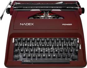Nadex Pioneer 840140308143 Manual Typewriter Vintage Style Mahogany Portable Travel Case