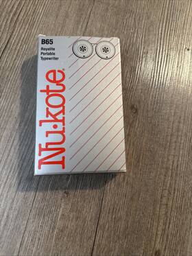 Nukote 087486000069 Nu-kote B65 Typewriter Ribbon Cassette For Royalite Portable Royal 550 &more Oem