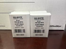 B163 Nukote 087486003329 6 Pack Nu-kote Ribbon For Olivetti Praxis 30 35 40 45 Black Correctable B163 Nukote 087486003329 6 Pack Nu-kote Ribbon For Olivetti Praxis 30 35 40 45 Black Correctable