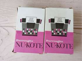 18-5914-470 Nukote X2 Burroughs Nu-kote Adding Machine Ribbon Br79 Black Twin Spool