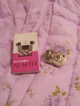 Br87n Nukote Burroughs Nu Kote Twin Spool Ribbon New Vintage