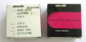 73156-52 Olivetti 2 Boxes Duo-pak Typewriter Ribbon Black And Red 74156
