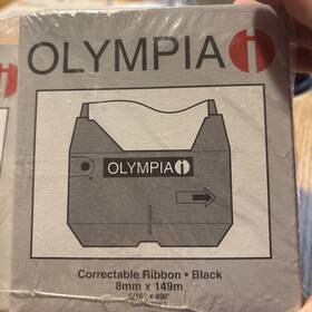 70427 Olympia Correctable Typewriter Ribbon Black 8mm X 149m #70427 Pack Of 5