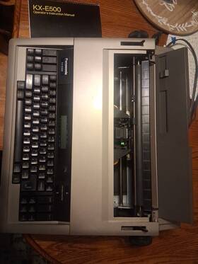 Kx-e500 Panasonic Electronic Typewriter Tested Working With Instruction Manual