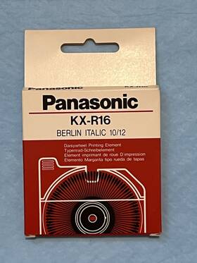 Kx-r16 Panasonic Berlin Italic 10/12 Daisywheel Printing Element. N.o.s