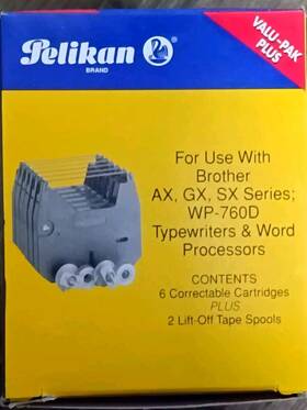 Pelican 080837727097 Typewriter/word Processor Ribbon / Correction Tape Value Pack