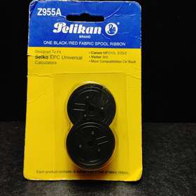 Z955a Pelikan 080837955100 Black Red Fabric Spool Replacement Ribbon #z955a Seiko Canon And More By