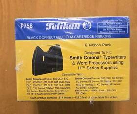 6p727 Pelikan 72705 Typewriter Ribbon 6-pack Brother Ax Gx Sx Panasonic Kx-r 6 Ribbons