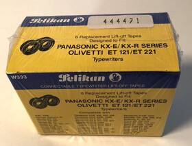 W333 Pelikan 6 New Sealed Lift-off Tape Panasonic Olivetti Typewriter Kxe Kxr Et W333 Pelikan 6 New Sealed Lift-off Tape Panasonic Olivetti Typewriter Kxe Kxr Et