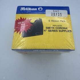 W758 Pelikan 6-pack Black Correctable Typewriter Ribbons Brand New And Sealed