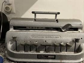 236932 Perkins Vintage Antique Brailler Gray David Abraham Howe Press