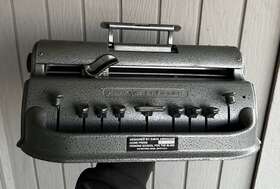269357 Perkins Classic Brailler For The Blind By David Abraham Gray Hammertone Braille