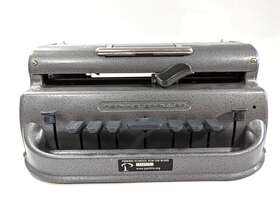 384936 Perkins Classic Brailler For The Blind By David Abraham Grey Hammertone Braille