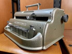T6125 Perkins Vintage Antique Unimanual Brailler David Abraham Howe Press