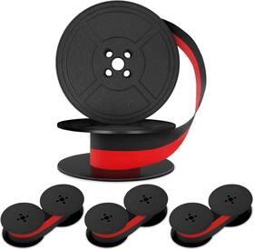 Piktime 8541629718 4 Universal Typewriter Ribbons Pack - Black And Red Ink 0.2 I