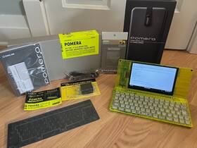 Dm250xy Pomera Neon Yellow Digital Memo Pad Limited Edition With Case Dm250xy Pomera Neon Yellow Digital Memo Pad Limited Edition With Case