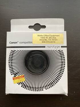Rarc524504 Rarotype Compatible Canon Courier 12 Printwheel Pica 10 0500104 Free Shipping Rarc524504 Rarotype Compatible Canon Courier 12 Printwheel Pica 10 0500104 Free Shipping
