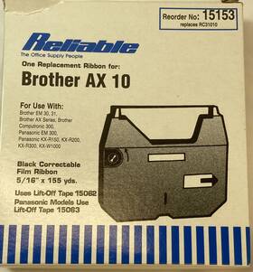 15153 Reliable Correctible Film Ribbon For Brother Ax10 Em 30 31 Panasonic Others