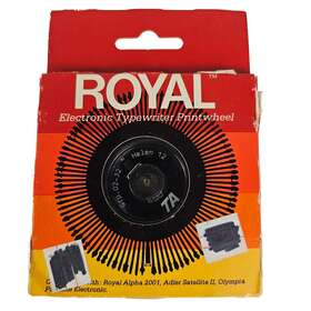 013062 Royal New Nos Electronic Typewriter Universal Printwheel Bullet Inch Helen 12