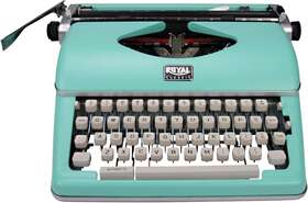 79101t Royal Classic Manual Typewriter Mint Green