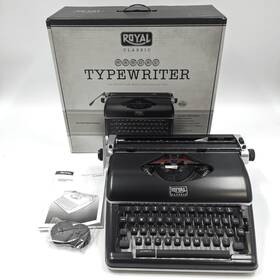Roy79104p Royal Classic Manual Typewriter Black 11 Inch Typing Width 44 Keys