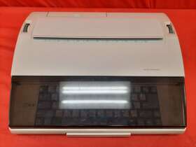161.53108750 Sears Electronic 1 Portable Typewriter Vintage White Electric Writer 0169
