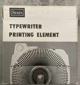 54032 Sears Electronic Typewriter Print Element Wheel English Script 1012