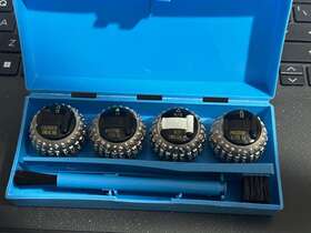 2393 Selectric New Set Of 4 Iii Typewriter Balls And Brushes In Nice Storage Case