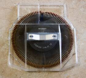 005-079 Sharp Courier Italic 12 Printwheel Daisy Wheel For Zx-330 Typewriter