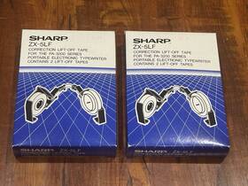 Pa-3200 Sharp 074000070073 Lot Of 2 Zx-5lf Correction Lift-off Tape For Typewriters - New