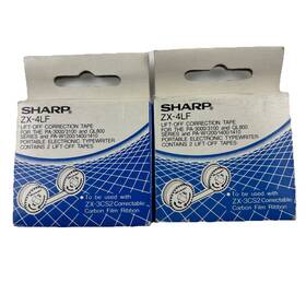 Zx-4lf Sharp 074000070516 Lift Off Correction Tape - Lot Of 2 New In Box