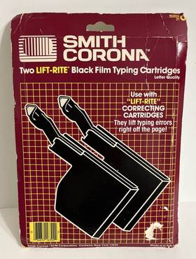 16303 Smith Corona 036652163022 Set Of 2 Typewriter Compatible C Series Ribbon Side Load Lift-rite