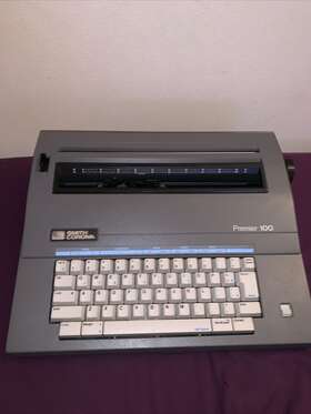 Smith Corona 036652656982 Vtg Premier 100 Portable Electric Typewriter 1989 Inch As Is