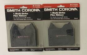 63438 Smith Corona 21025/h H 21025 Series Black Multi-strike Film Ribbon Lot Of 2 63438 Smith Corona 21025/h H 21025 Series Black Multi-strike Film Ribbon Lot Of 2