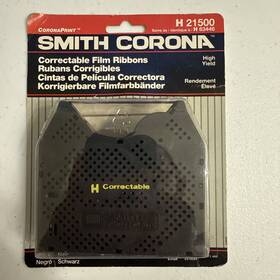 H21500 Smith Corona 21500 Correctable Film Ribbon Electronic Typewriter Black 2 Pk B68 H21500 Smith Corona 21500 Correctable Film Ribbon Electronic Typewriter Black 2 Pk B68